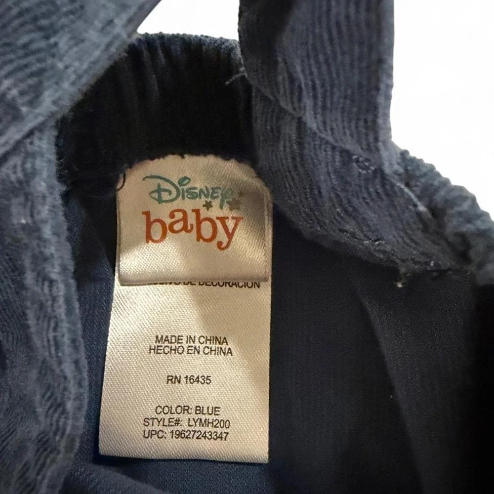 Disney Baby Mickey Mouse Navy Blue Corduroy Overalls Kids 6/9M LYMH200